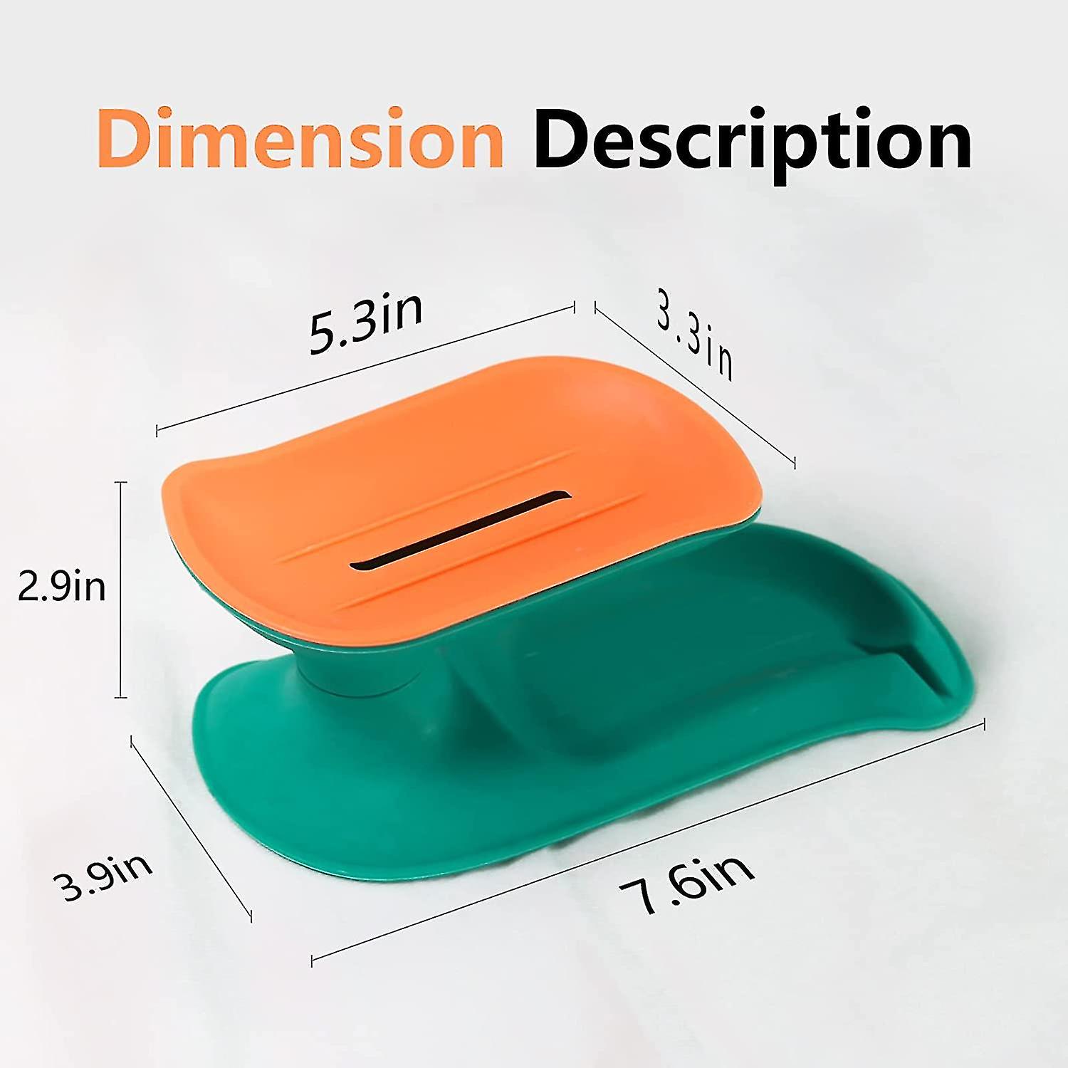 Foto 3 pulgar | Paquete De 2 Jaboneras De Doble Capa Con Soporte De Drenaje Automático - Venta Internacional.