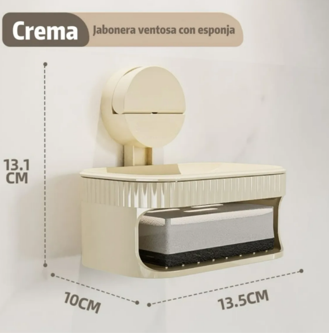Foto 3 pulgar | Xtellar Jabonera Deluxe 2 En 1: Comodidad Y Durabilidad Para Tu Baño