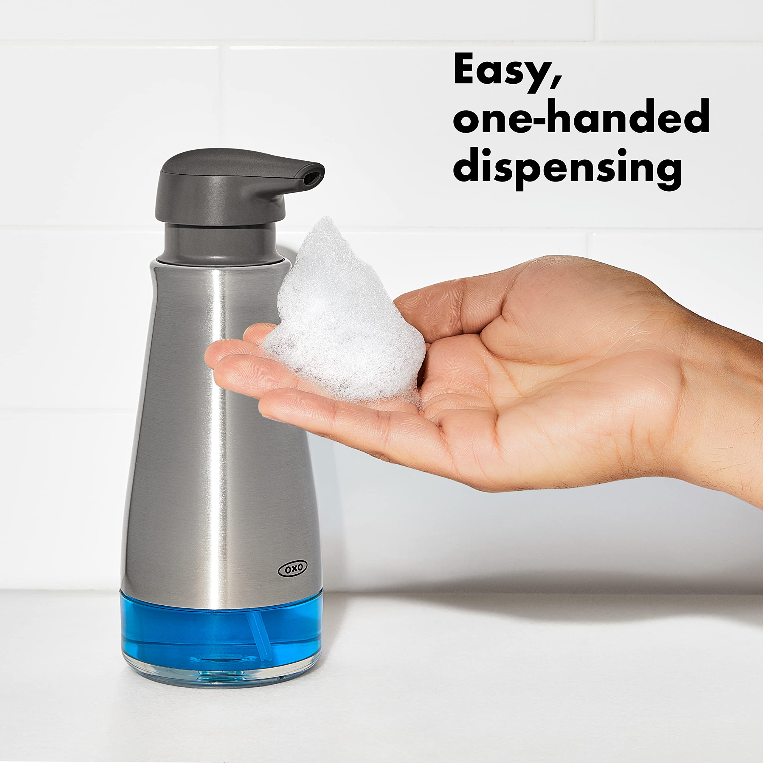 Foto 5 pulgar | Dispensador De Jabón Espumoso Oxo Good Grips De Acero Inoxidable - Venta Internacional.