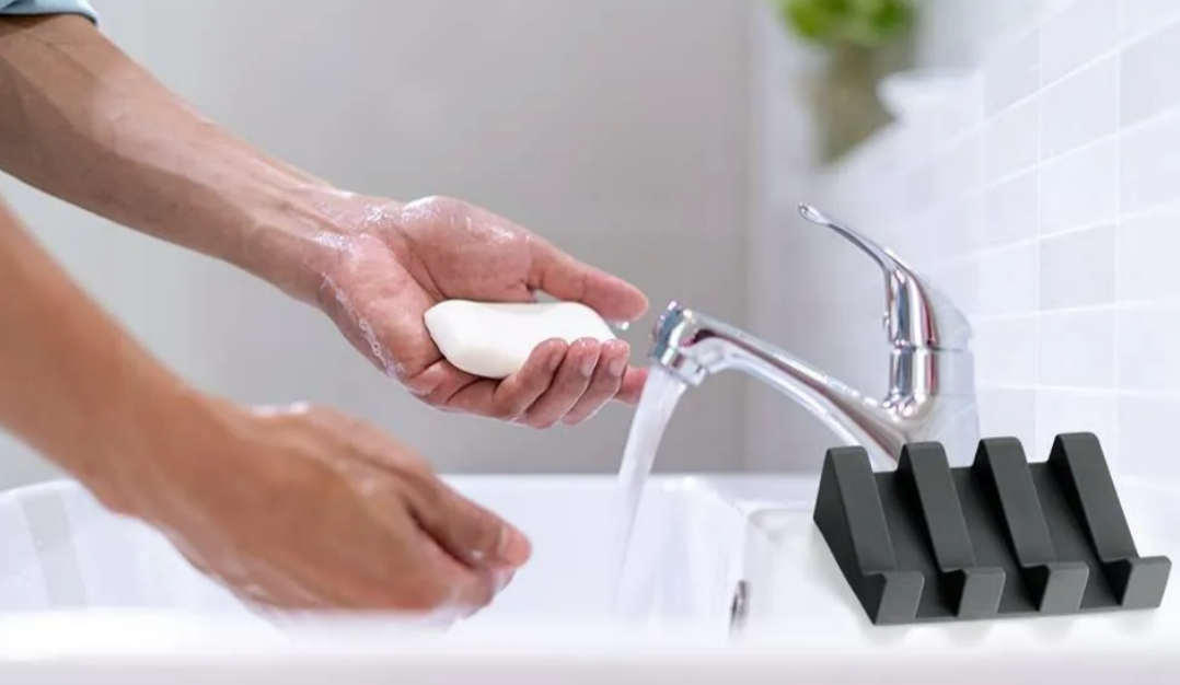 Foto 4 pulgar | Jabonera Xtellar Con Drenaje Rápido De Silicona Premium  2 Piezas