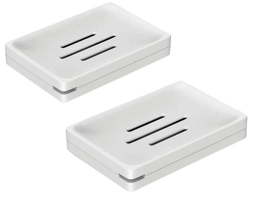 Conjunto De 2 Jaboneras Xtellar Premium Desmontables De Limpieza Fácil Para Ahorro De Jabón
