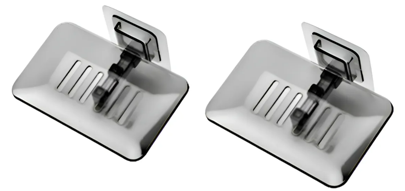 Xtellar Jabonera De Pared De Plástico Resistente Y Transparente - Pack De 2