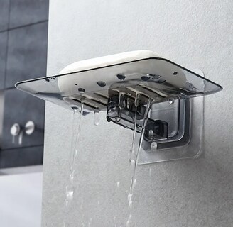 Foto 2 | Xtellar Jabonera De Pared De Plástico Resistente Y Transparente - Pack De 2