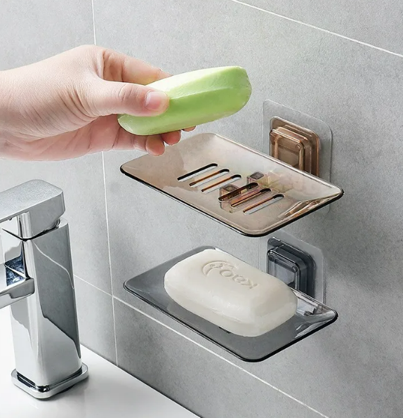 Foto 5 pulgar | Xtellar Jabonera De Pared De Plástico Resistente Y Transparente - Pack De 2