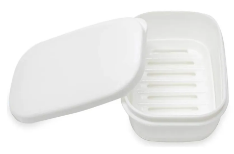Xtellar - Jabonera De Viaje Premium Para Baño  Ultraportátil Y Segura  Color Blanco