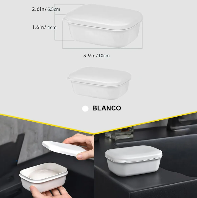 Foto 5 pulgar | Xtellar - Jabonera De Viaje Premium Para Baño  Ultraportátil Y Segura  Color Blanco