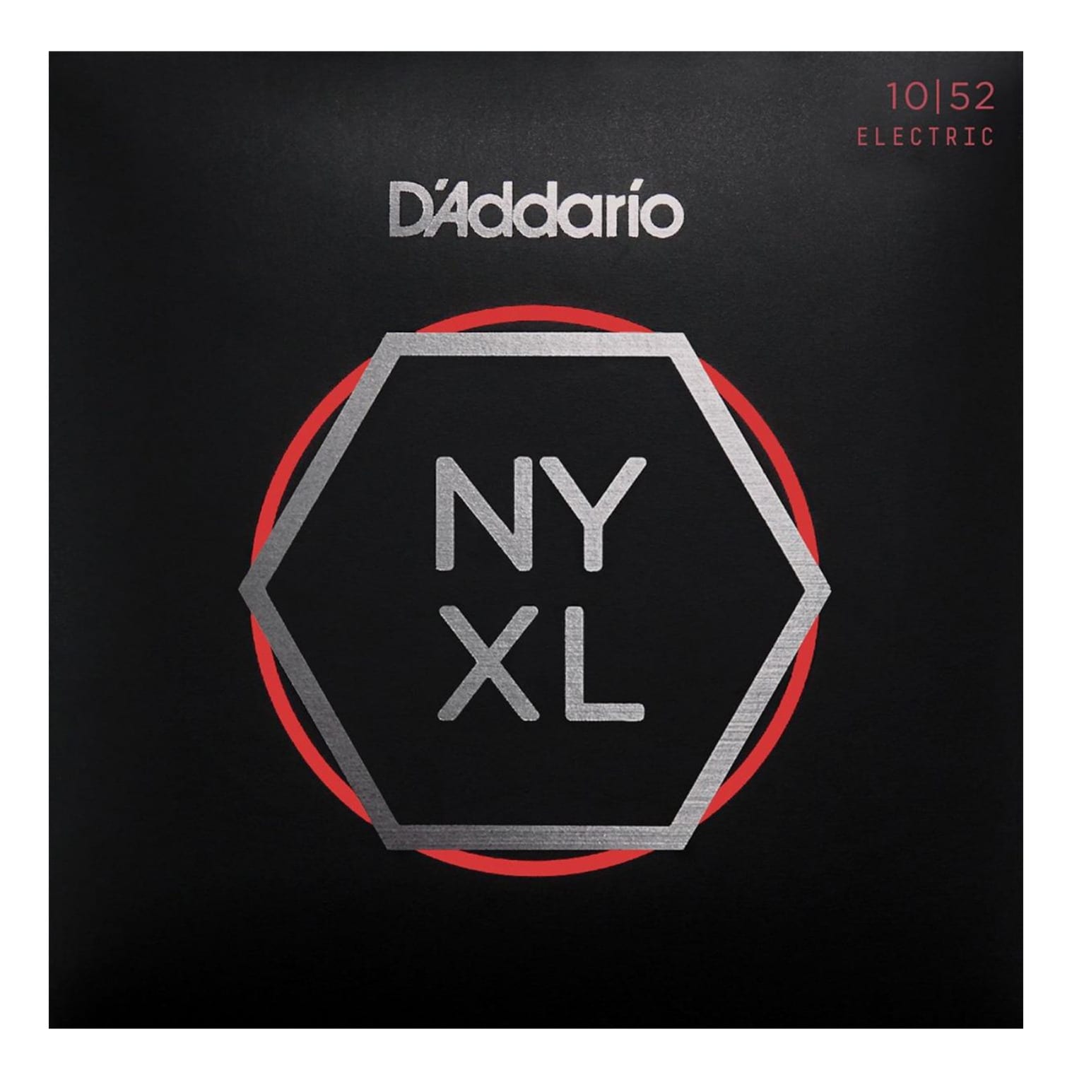 Encordadura para Guitarra Eléctrica 10-52 D Addario Nyxl1052 color Negro $329