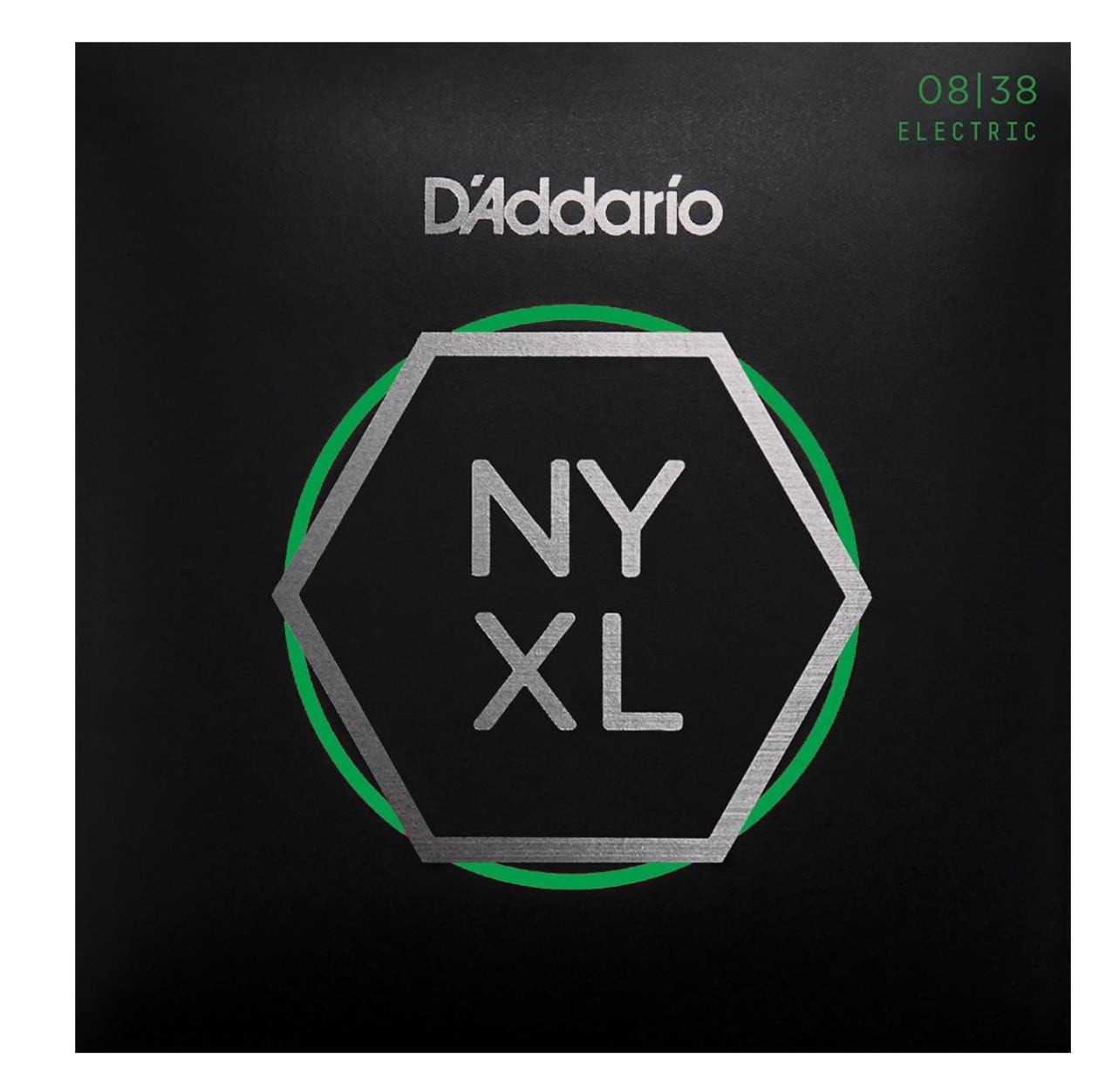 Set de Cuerdas para Guitarra Eléctrica Extra Super Light 8-38 D’addario Nyxl0838 color Negro $415