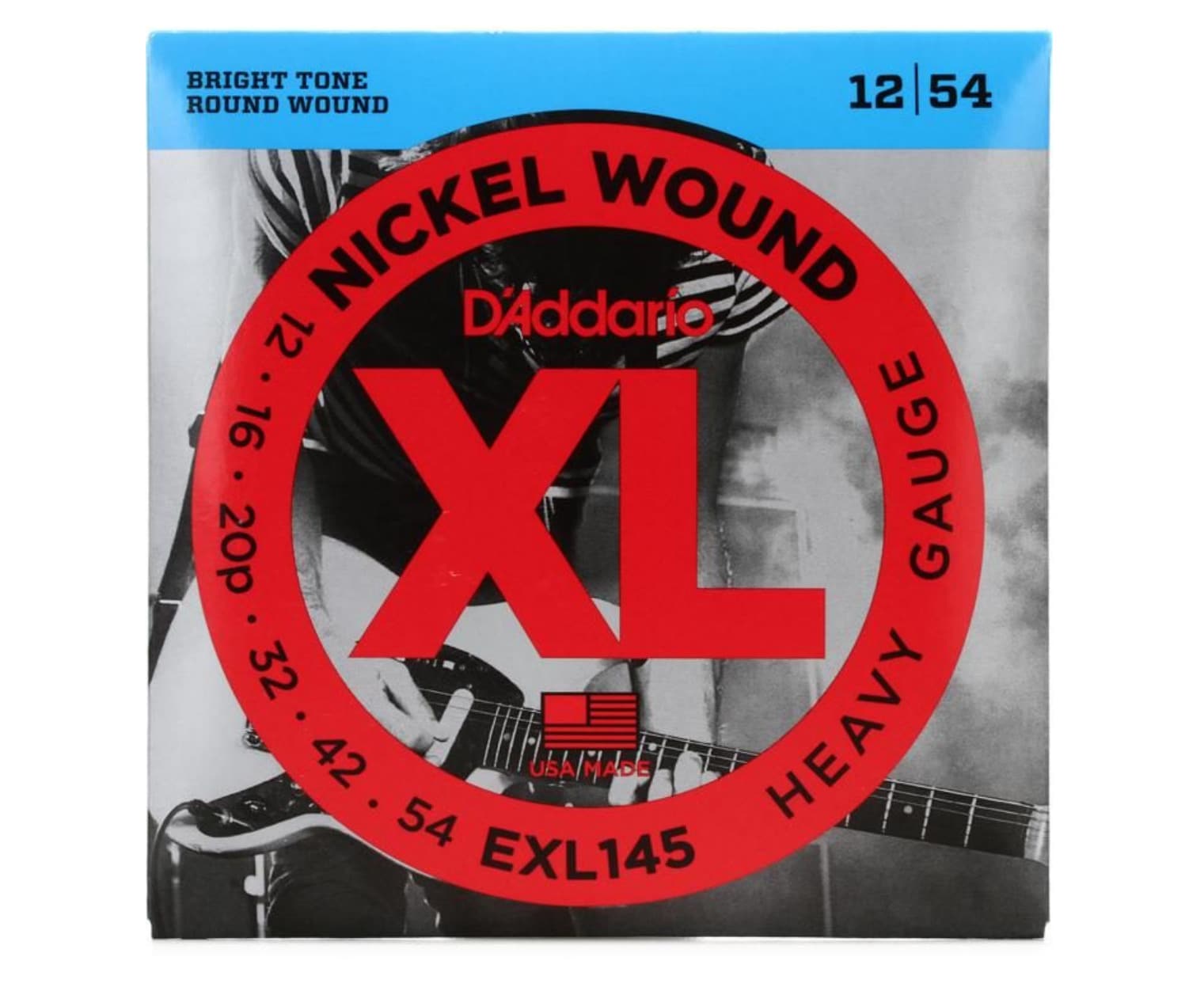 Encordadura para Guitarra Eléctrica Heavy  Gauge D’addario Exl145 $170