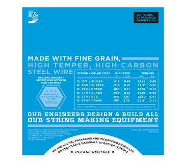 Foto 2 | Encordadura para Guitarra Eléctrica Heavy Gauge D’addario Exl145