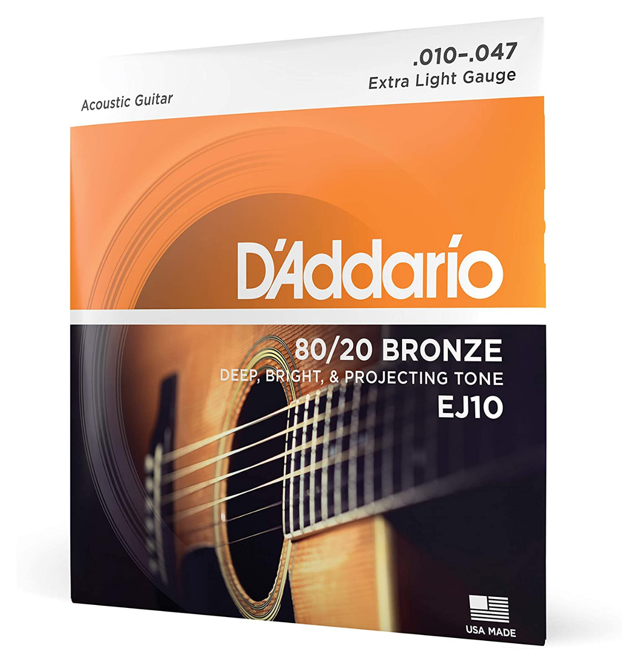 Foto 2 pulgar | Cuerdas para Guitarra Acústica D’Addario de Bronce Ej-10