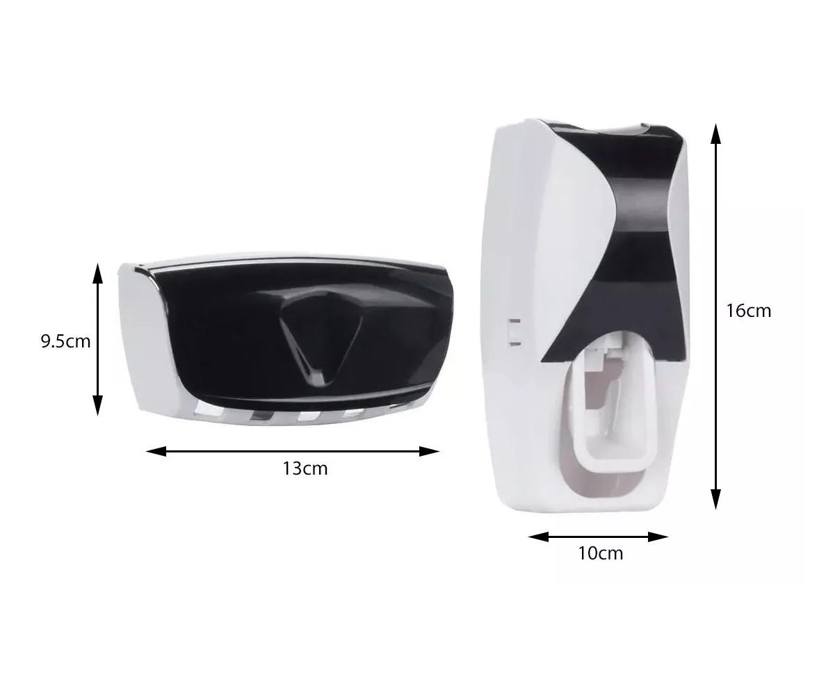 Foto 5 pulgar | Dispensador Automático Belug Pasta Dental Porta Cepillos Dientes Blanco/Negro