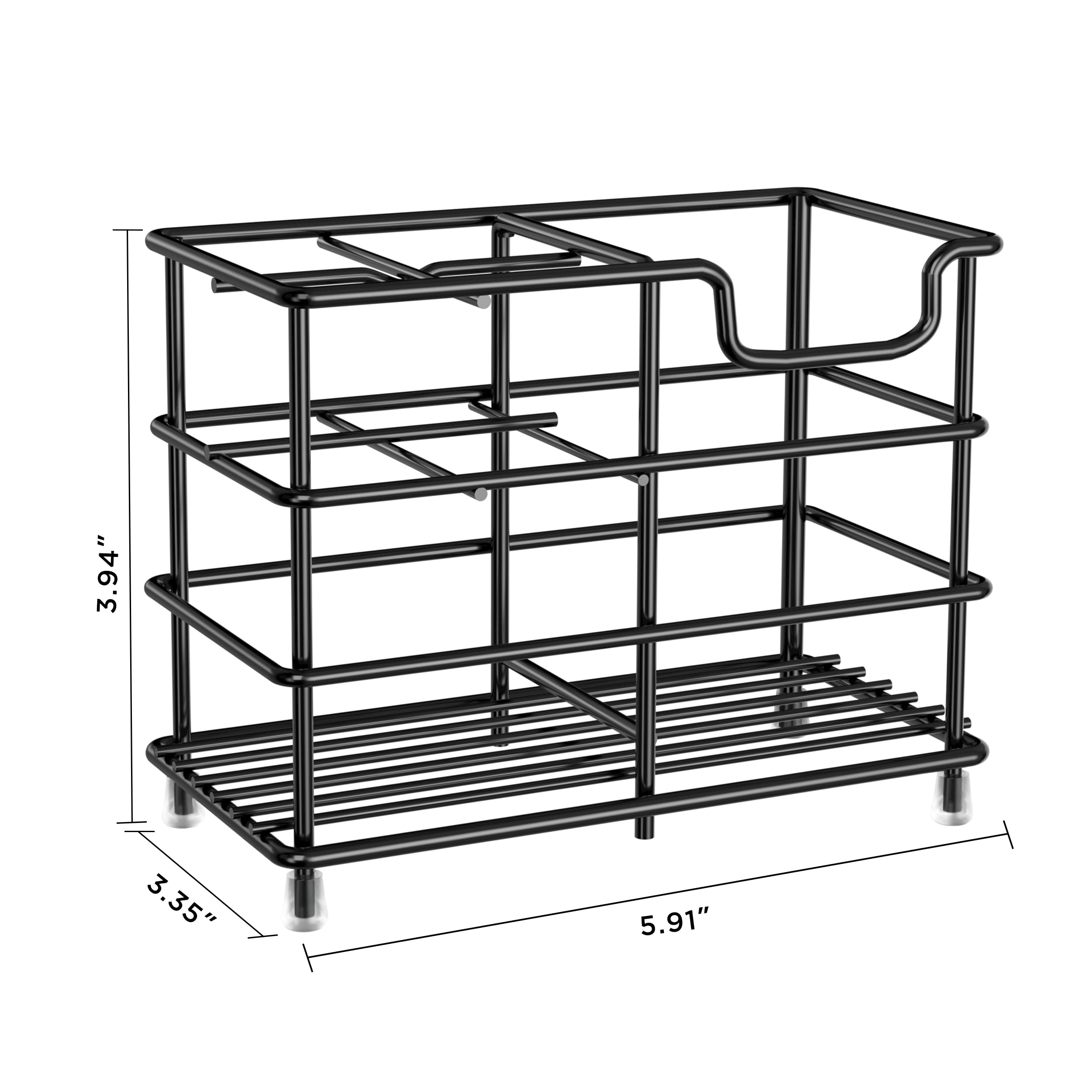 Foto 4 pulgar | Soporte para Cepillos de Dientes HBlife Small de Acero Inoxidable Negro - Venta Internacional