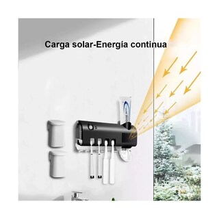 Foto 3 | Porta Cepillos Dispensador de Pasta Recargable Eo Safe Imports Negro