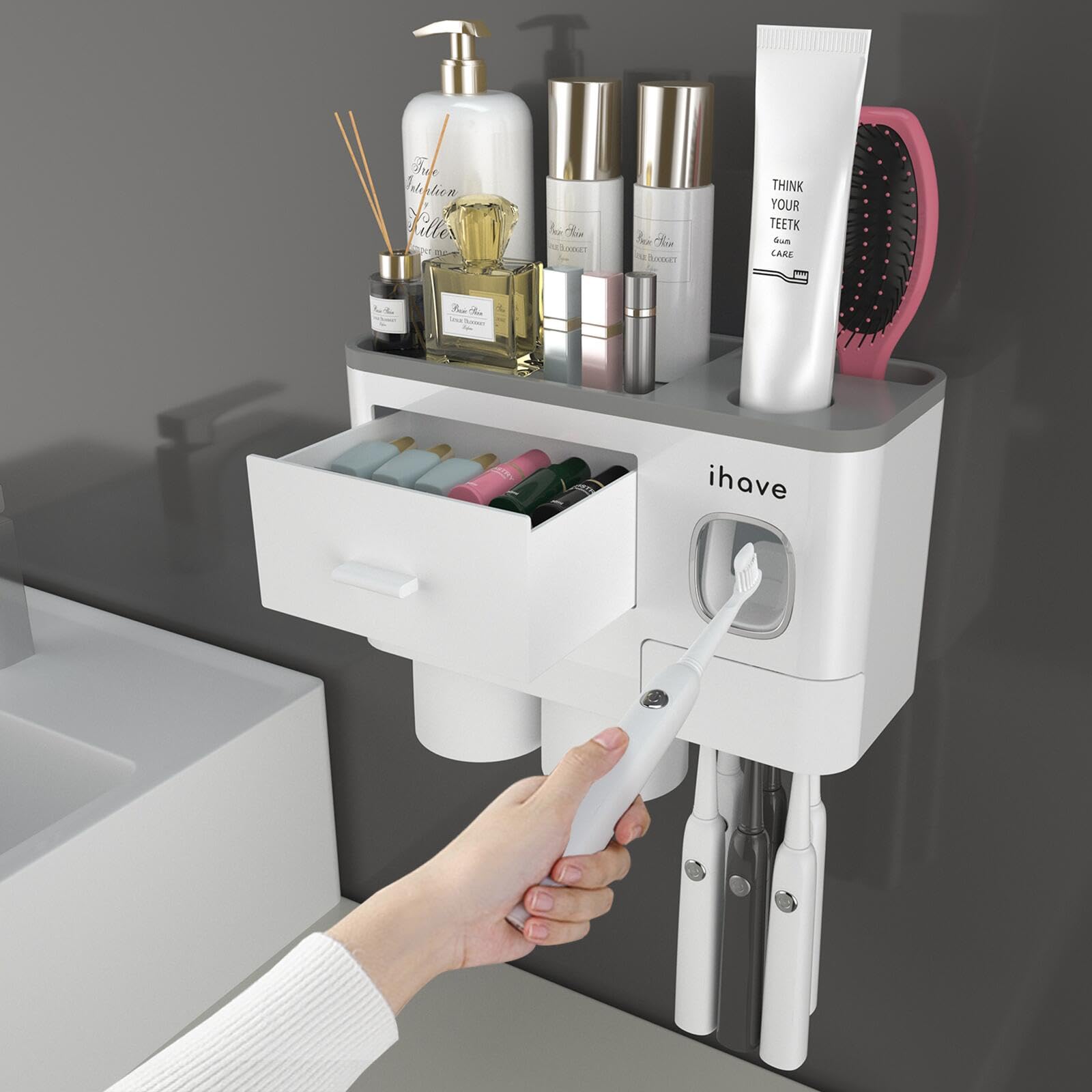 Foto 2 pulgar | Soporte para Cepillos de Dientes Ihave con Dispensador - Venta Internacional