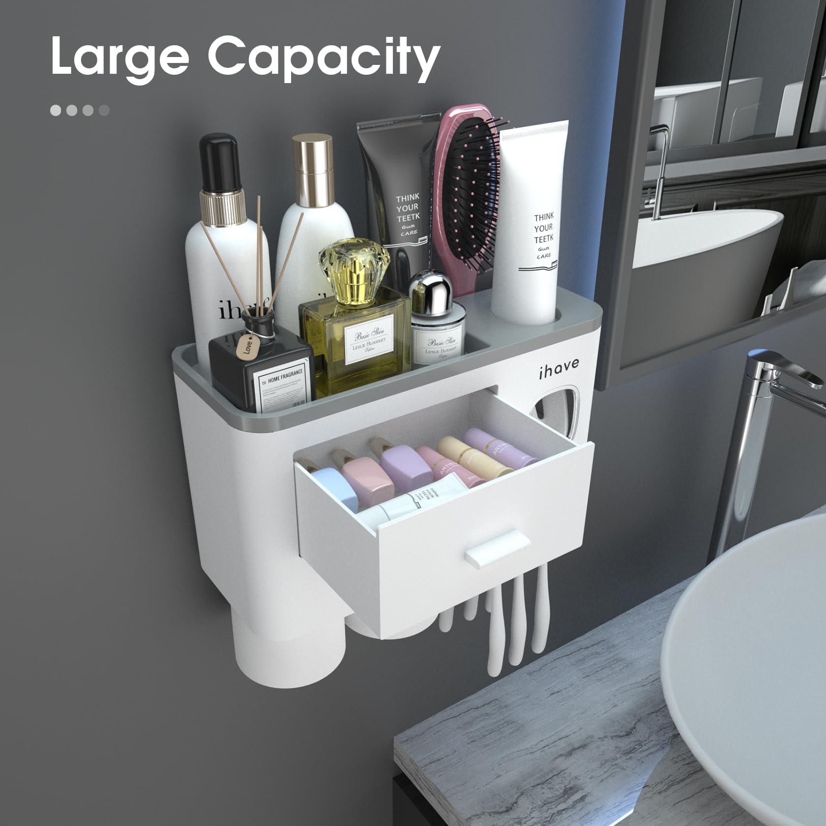 Foto 3 pulgar | Soporte para Cepillos de Dientes Ihave con Dispensador - Venta Internacional