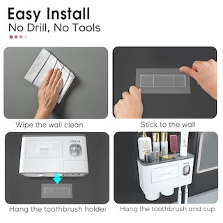 Foto 3 | Soporte para Cepillos de Dientes Ihave con Dispensador - Venta Internacional