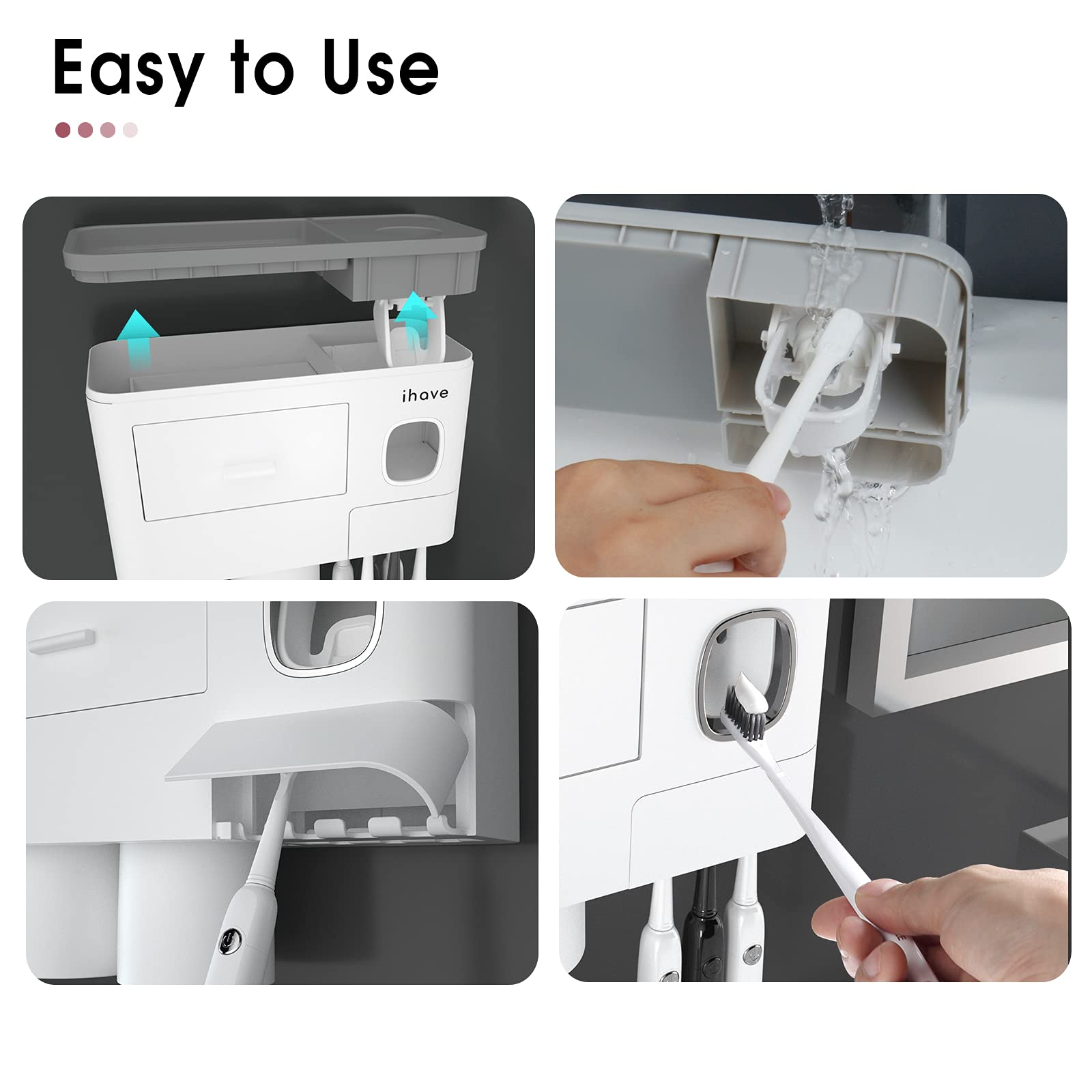 Foto 7 pulgar | Soporte para Cepillos de Dientes Ihave con Dispensador - Venta Internacional