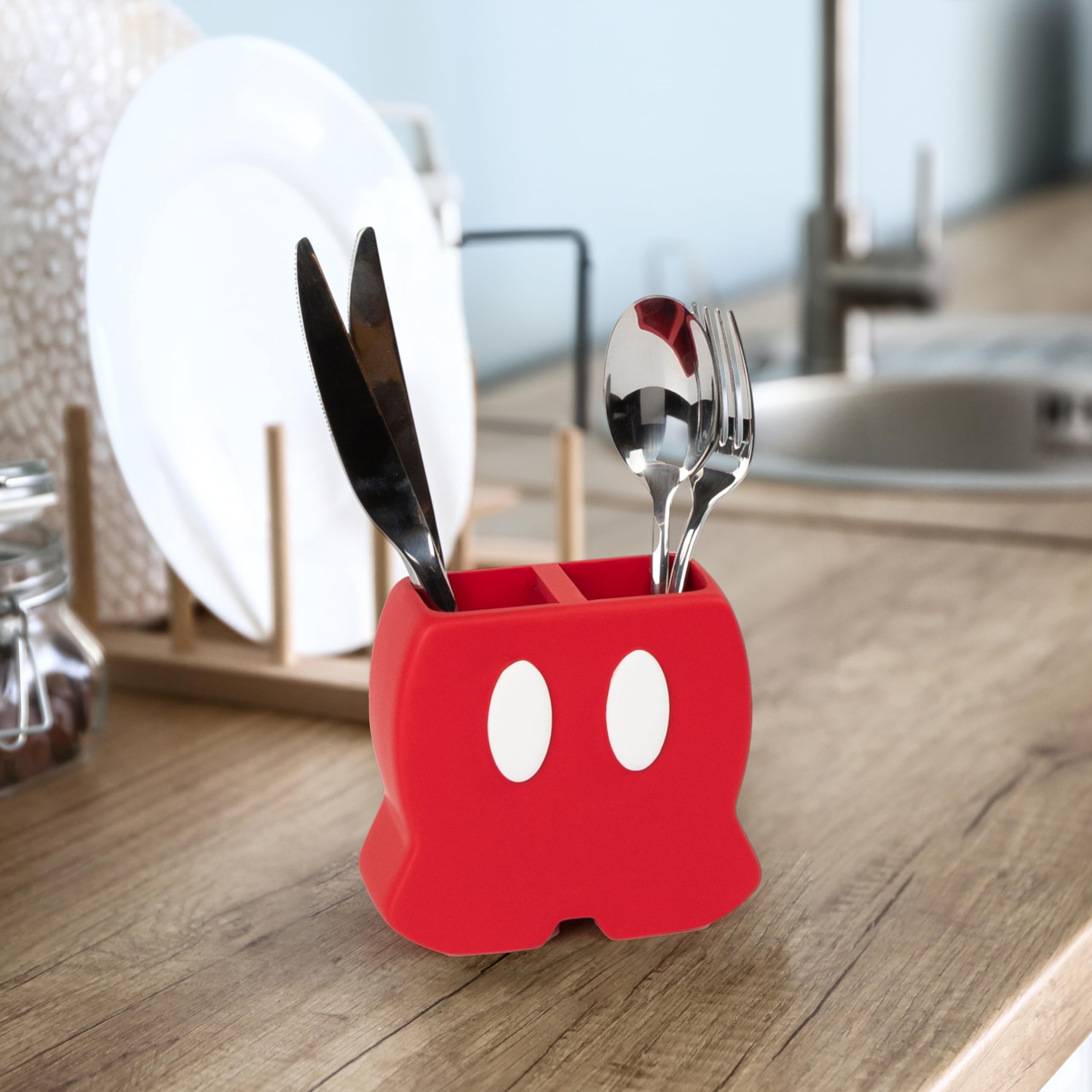 Foto 7 pulgar | Soporte Para Cepillos De Dientes Jay Franco Disney Mickey Mouse Rojo De Resina - Venta Internacional.
