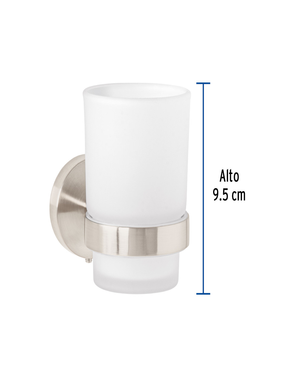 Foto 4 pulgar | Portavaso Cepillero con Vaso de Vidrio + Termo de Agua de Regalo Güish