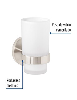 Foto 4 | Portavaso Cepillero con Vaso de Vidrio + Termo de Agua de Regalo Güish