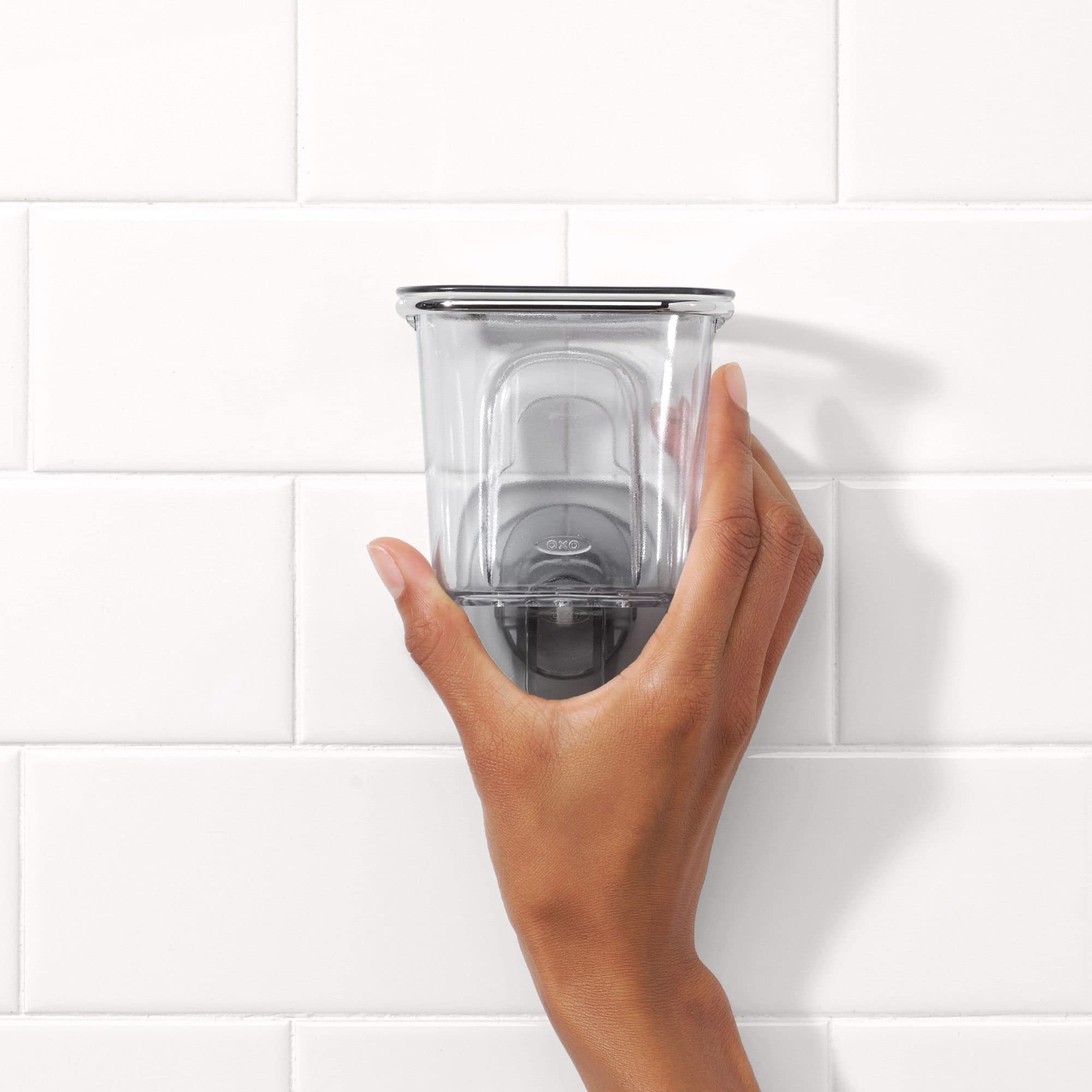 Foto 5 pulgar | Vaso Para Accesorios De Ducha Oxo Good Grips Stronghold, Transparente Con Succión - Venta Internacional.