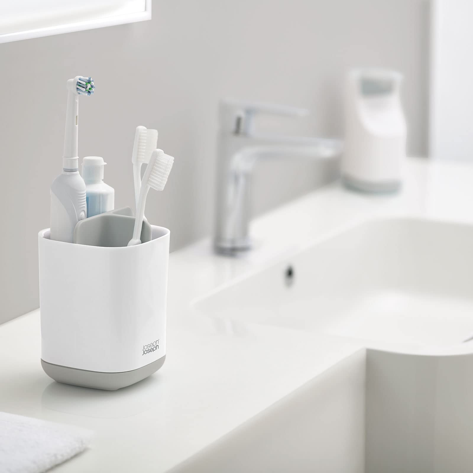 Foto 5 pulgar | Soporte para Cepillos de Dientes Joseph Joseph Easy-store Gris - Venta Internacional