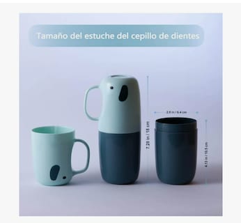 Foto 4 | 2 Estuches Porta Cepillo Dientes Pasta Dental Viaje Portátil