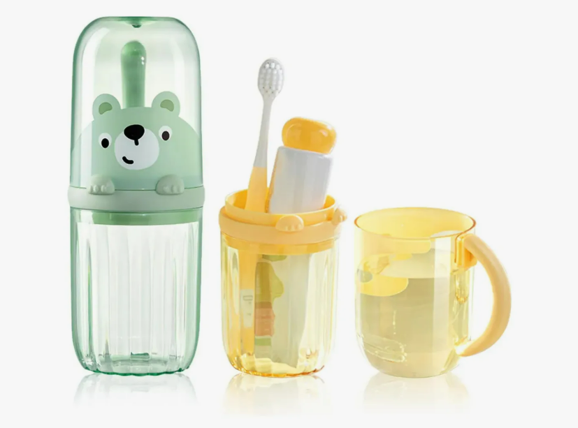 Porta Cepillos Dentales Estuche Para Pasta Dental Viajar 2pz
