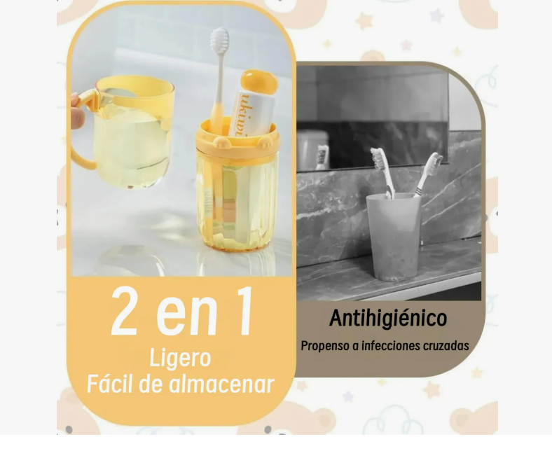 Foto 4 pulgar | Porta Cepillos Dentales Estuche Para Pasta Dental Viajar 2pz
