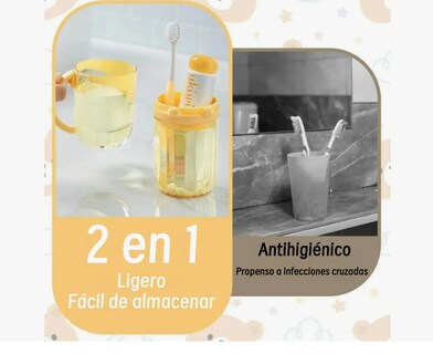 Foto 3 | Porta Cepillos Dentales Estuche Para Pasta Dental Viajar 2pz