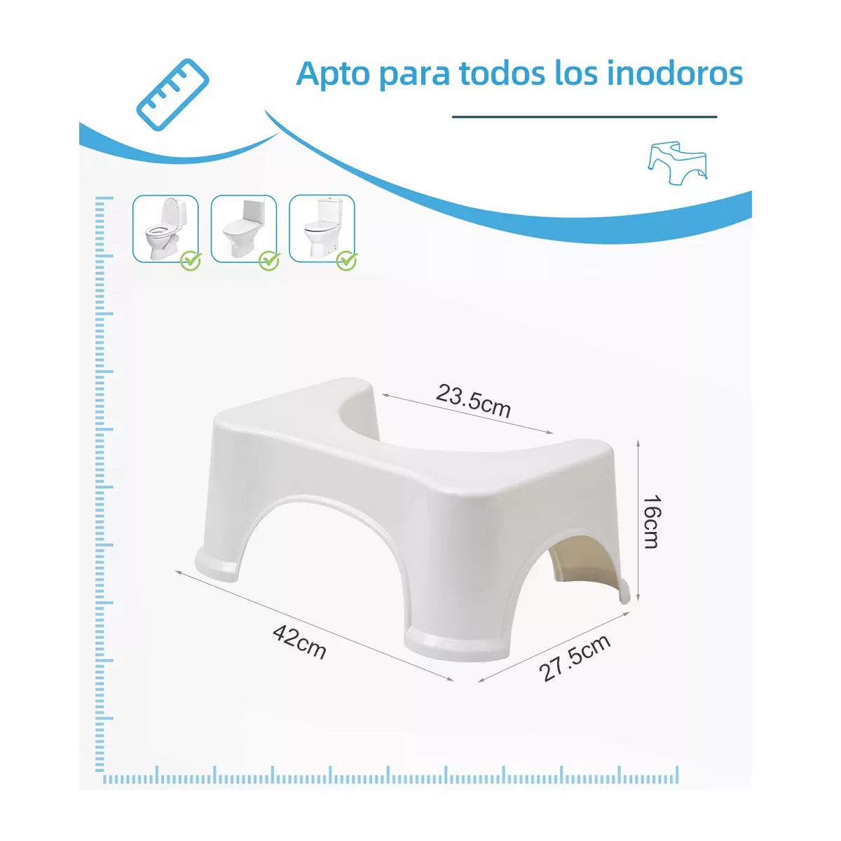 Foto 4 pulgar | Taburete de Inodoro Portátil Eo Safe Imports Esi-17656  Blanco