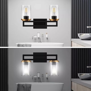 Foto 3 | Lámpara De Pared Para Baño Moderna De 2 Luces, Eo Safe Imports Esi-17700 Multicolor