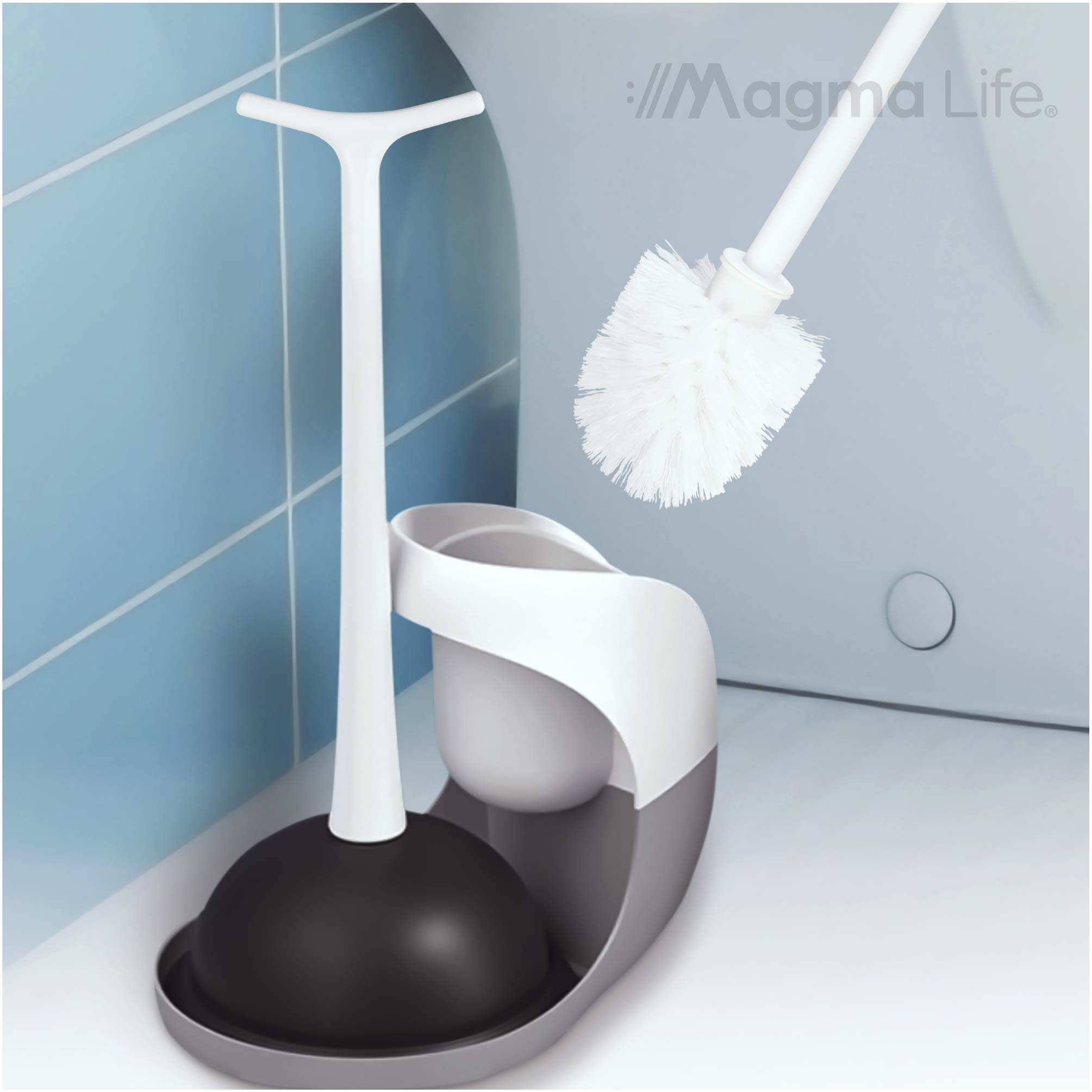 Foto 7 pulgar | Cepillo para Baño con Destapador Magma Life
