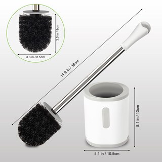 Foto 7 | Escobilla y Soporte para Inodoro Aonez Tamaño Compacto de Acero Inoxidable - Venta Internacional