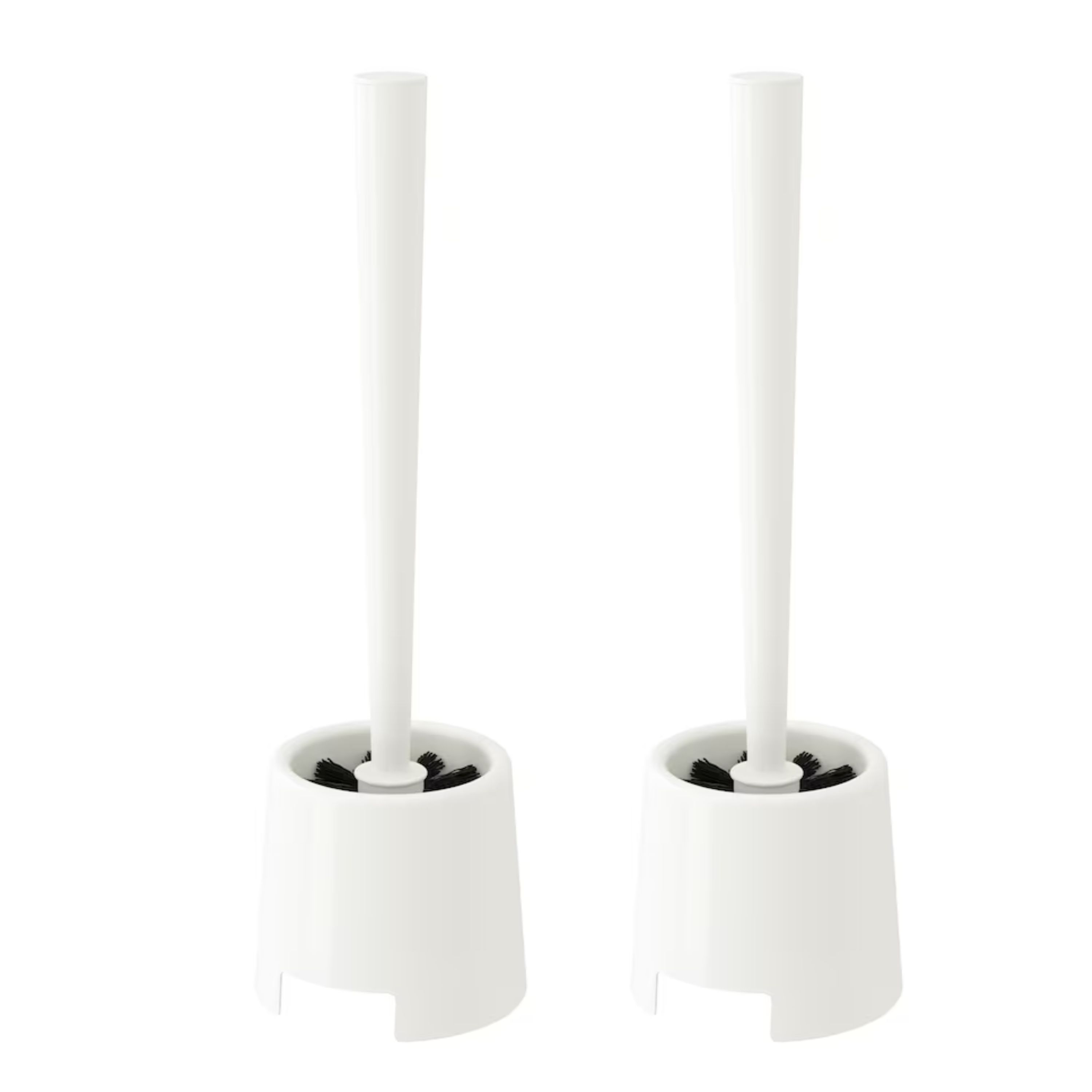 Foto 2 pulgar | Escobilla De Baño Resistente para Una Limpieza Eficaz - Soporte Y Cepillo para Inodoro Blanco 2pzs