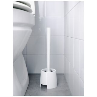 Foto 2 | Escobilla De Baño Resistente para Una Limpieza Eficaz - Soporte Y Cepillo para Inodoro Blanco 2pzs