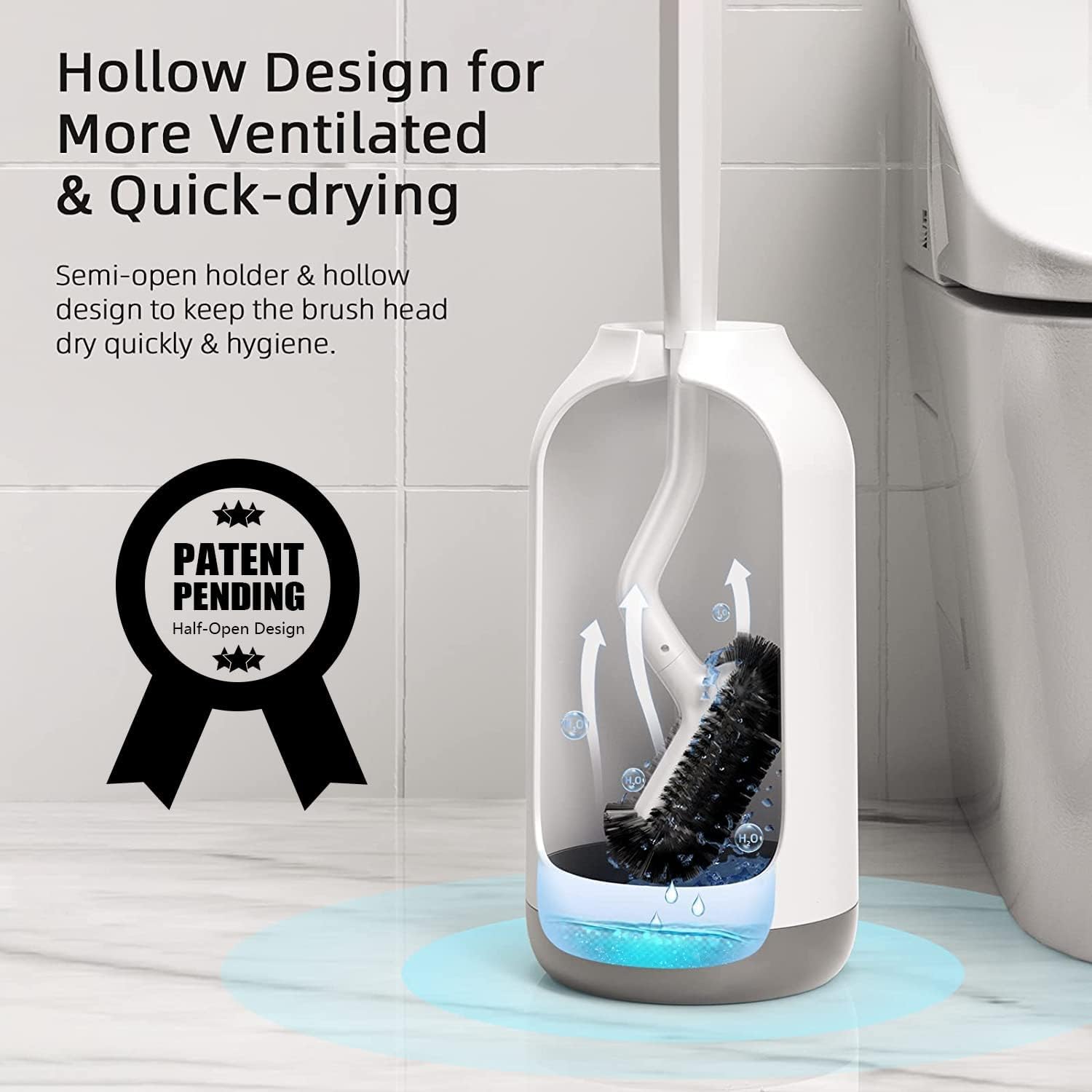 Foto 5 pulgar | Juego de Portaescobillas para Inodoro Hamitor Bathroom Abs - Venta Internacional