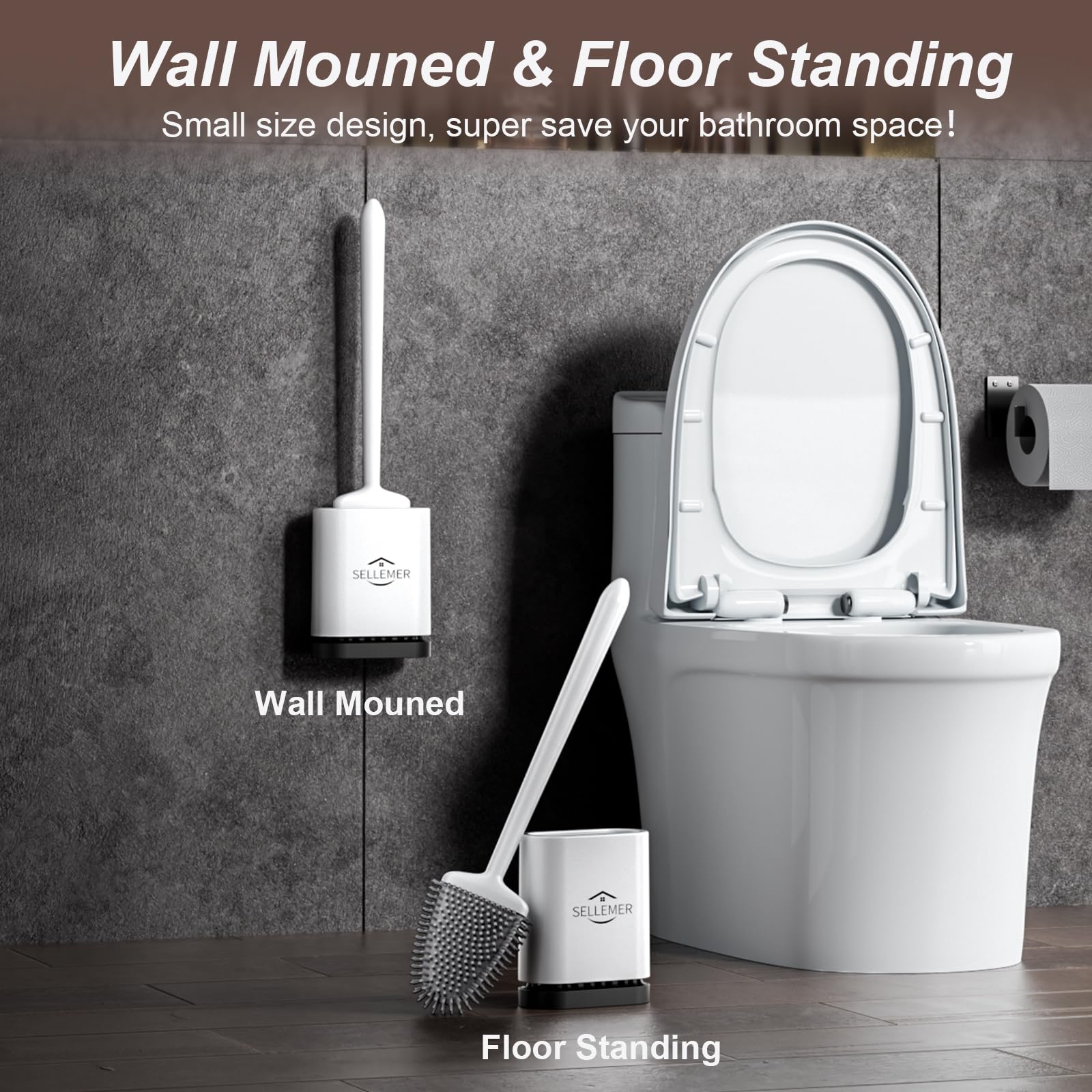 Foto 6 pulgar | Set de Escobillas de Baño Sellemer con Cerdas de Silicona - Venta Internacional