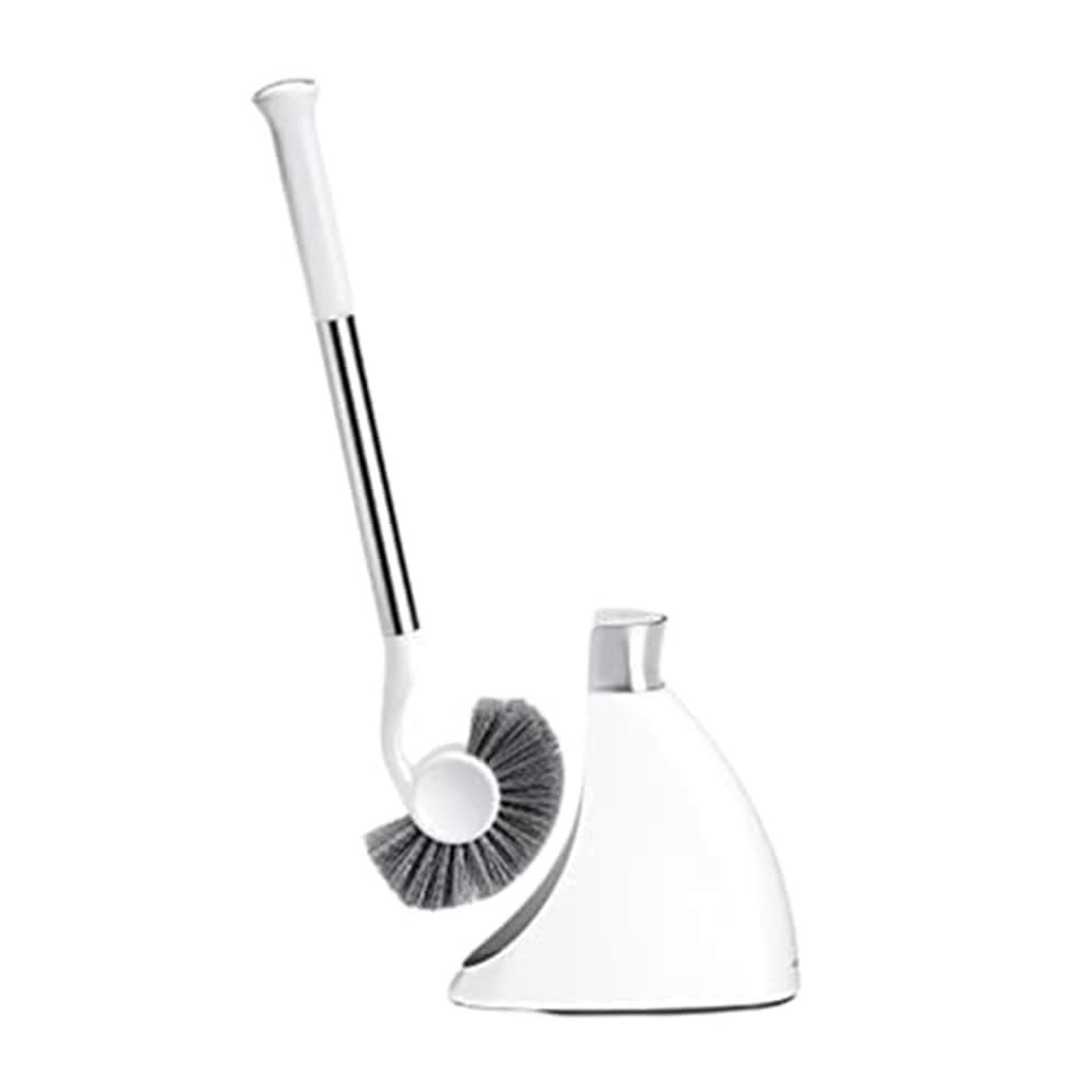 Foto 2 pulgar | Escobilla De Baño Simplehuman De Acero Inoxidable Blanca Con Estuche - Venta Internacional.
