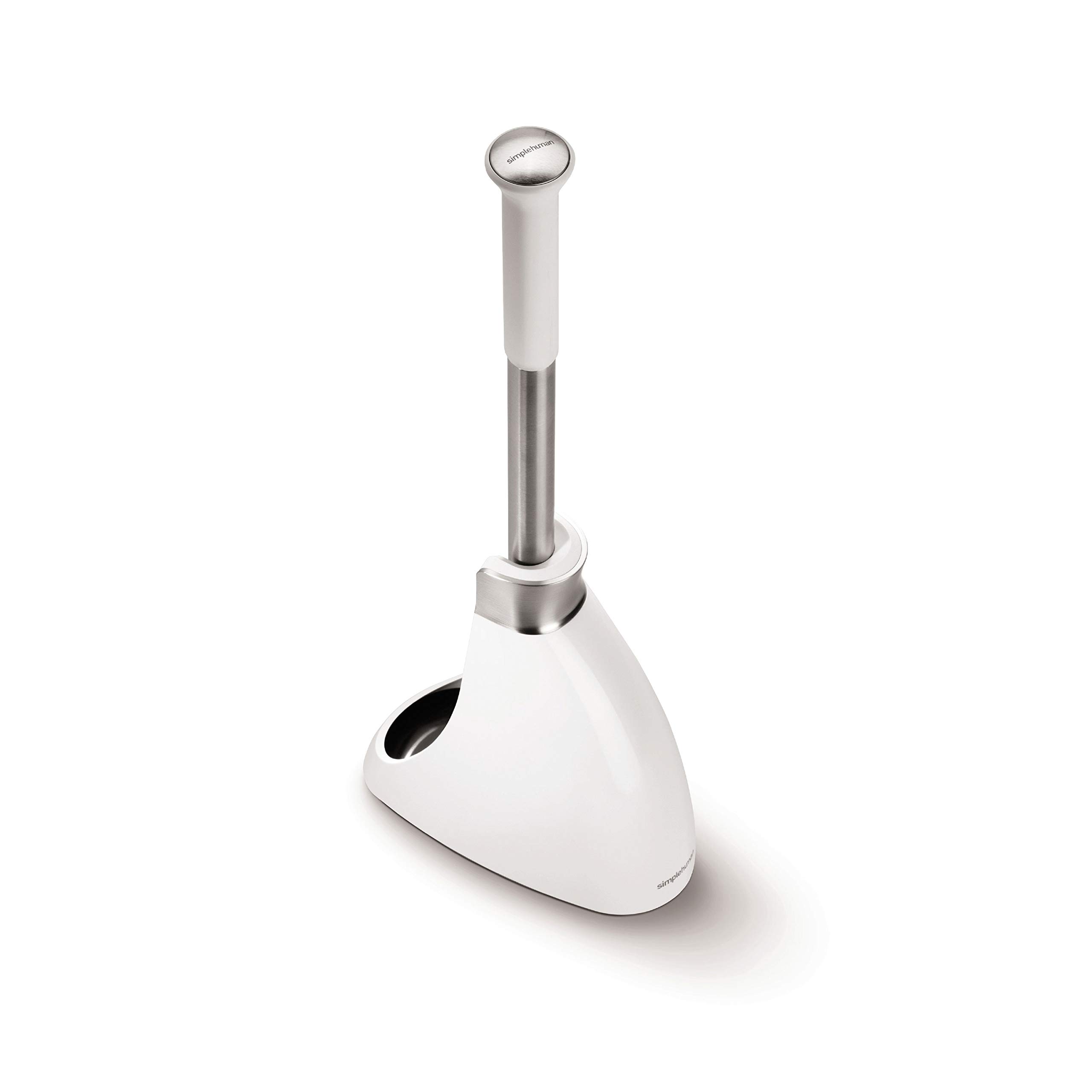 Foto 5 pulgar | Escobilla De Baño Simplehuman De Acero Inoxidable Blanca Con Estuche - Venta Internacional.