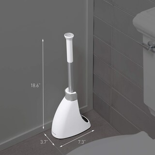 Foto 5 | Escobilla De Baño Simplehuman De Acero Inoxidable Blanca Con Estuche - Venta Internacional.
