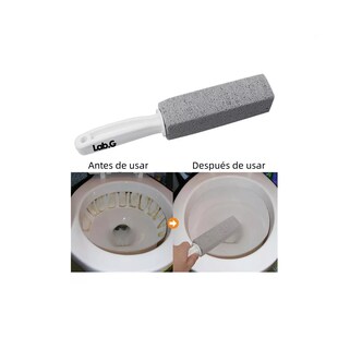 Foto 5 | Limpieza Inodoro De Baño Cepillo Lab.g Piedra Pómez+ Guantes 6 Pcs Gris