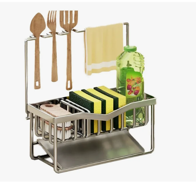 Organizador Pequeños Objetos De Cocina De Acero Inoxidable