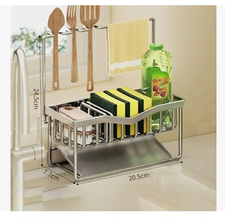 Foto 3 | Organizador Pequeños Objetos De Cocina De Acero Inoxidable