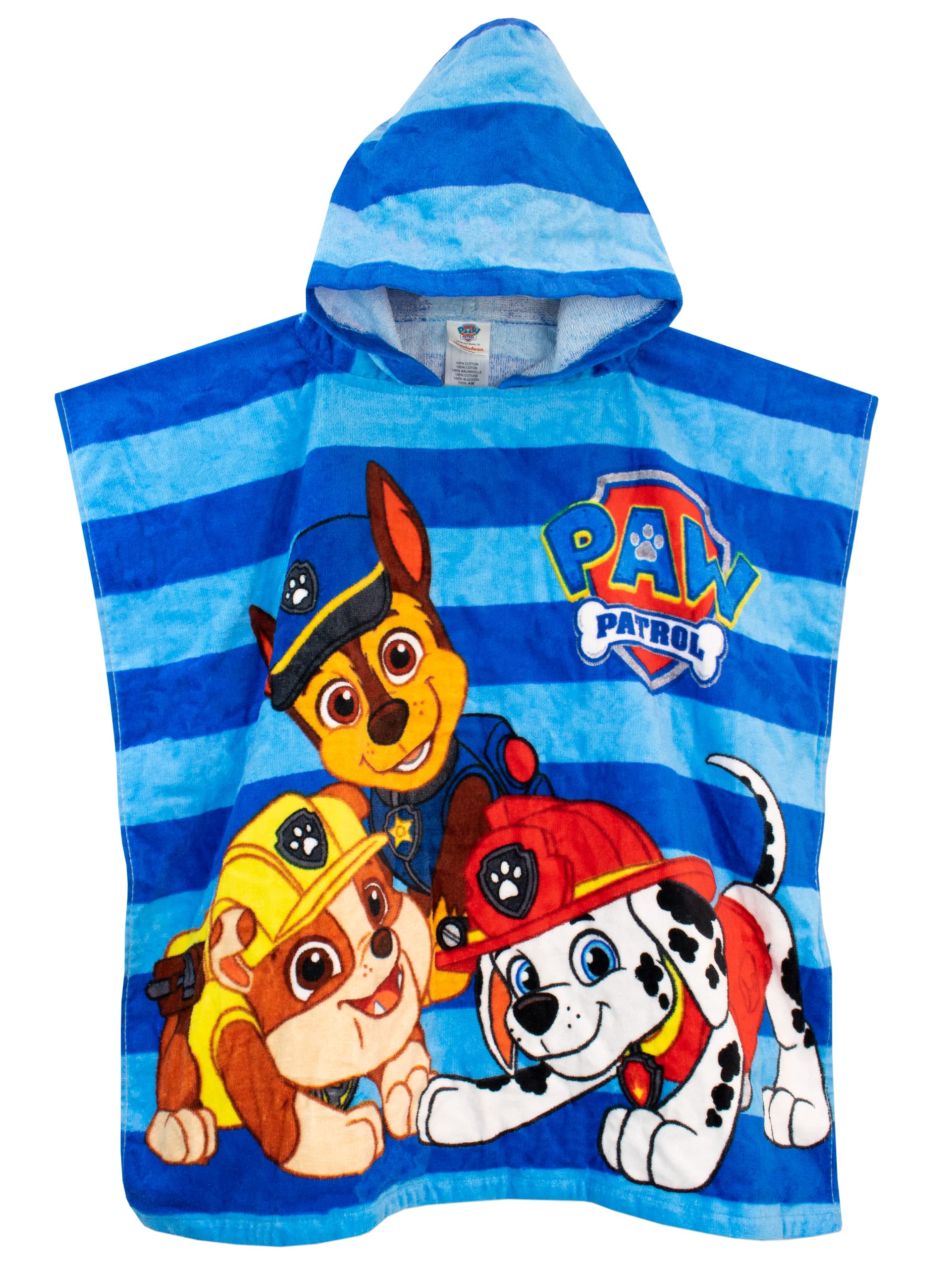 Poncho Con Capucha De La Patrulla Canina Para Niños, Talla Única - Venta Internacional.