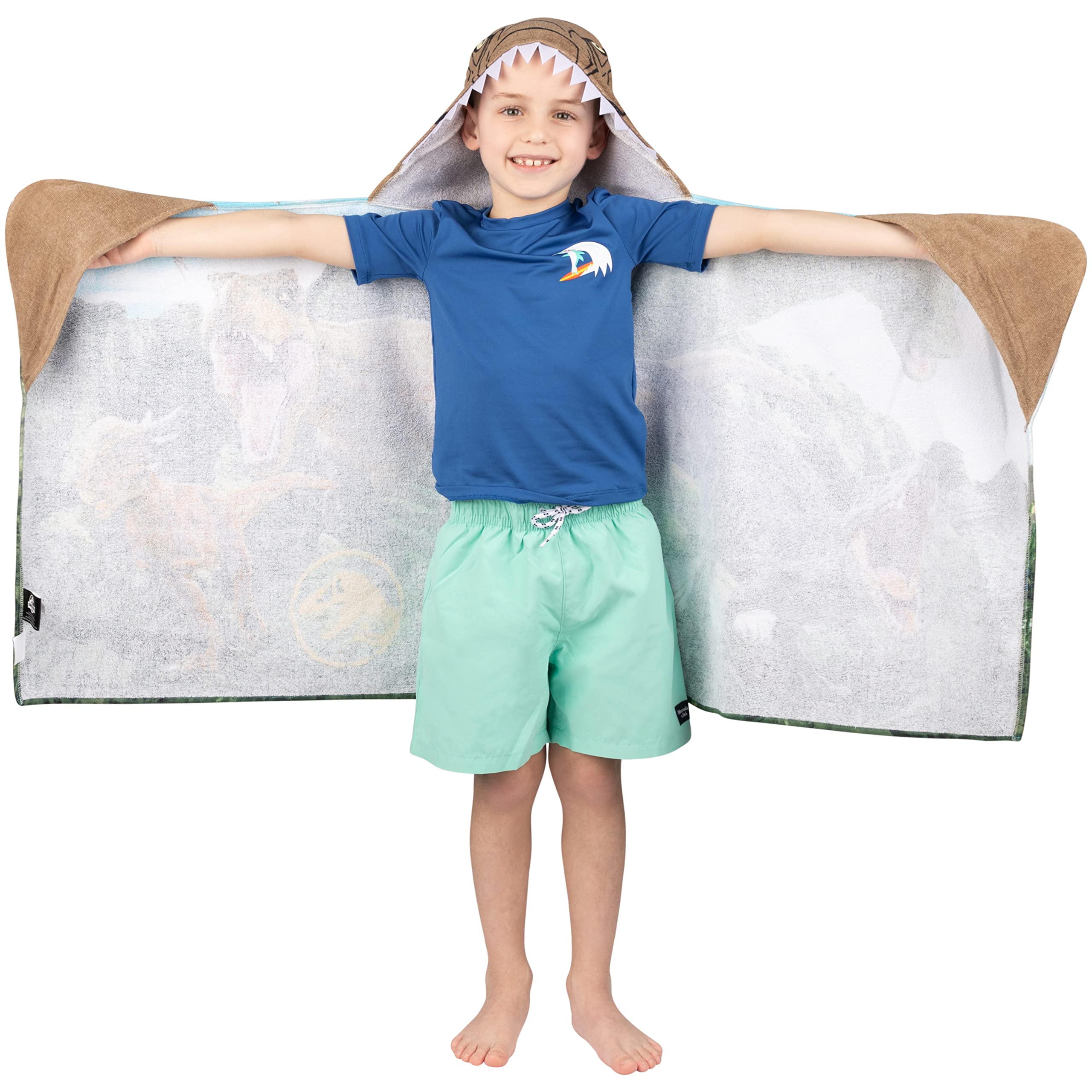 Foto 2 | Toalla Con Capucha Jurassic World Dominion Franco Kids - Venta Internacional.