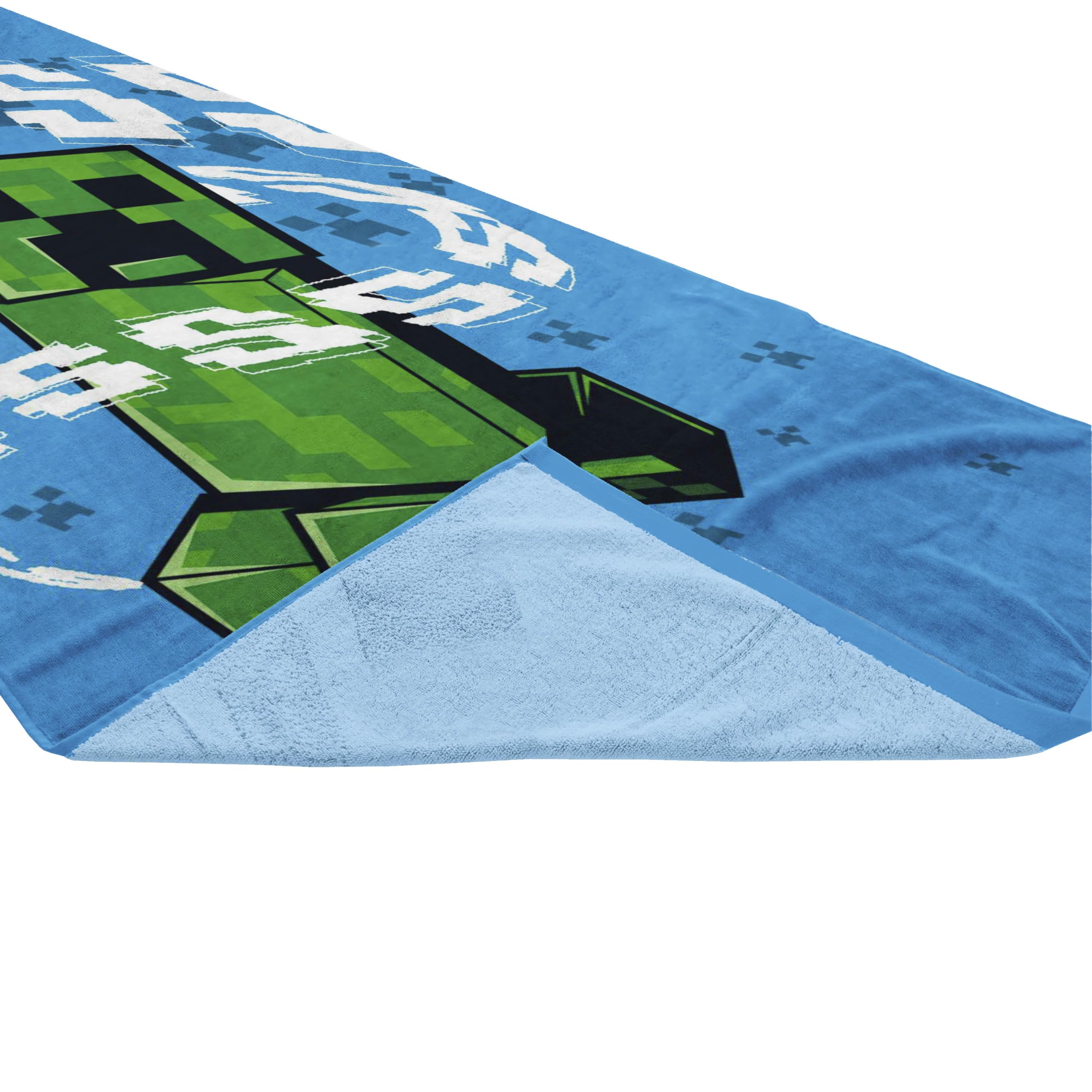 Foto 6 | Toalla De Playa Jay Franco Minecraft Creeper Kids 100% Algodón - Venta Internacional.