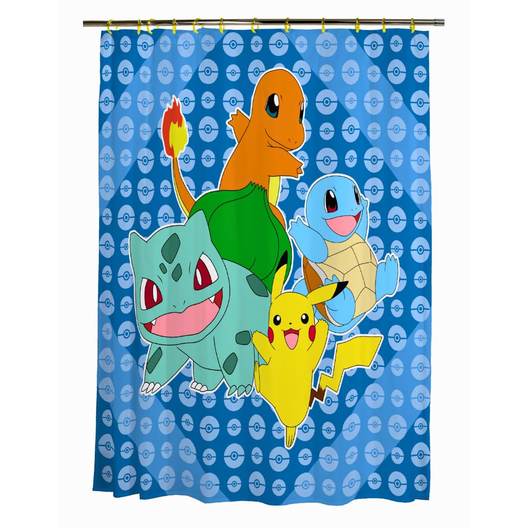 Foto 2 pulgar | Juego De Cortinas De Baño Franco Pokemon Anime, 13 Piezas, Oficial - Venta Internacional.