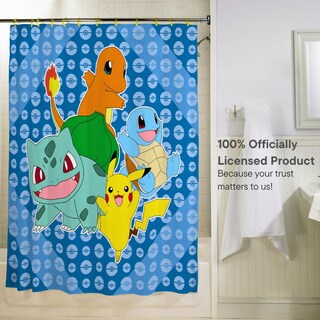 Foto 4 | Juego De Cortinas De Baño Franco Pokemon Anime, 13 Piezas, Oficial - Venta Internacional.